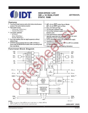 IDT70V37L15PFG datasheet  